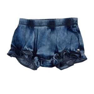 Diesel Bloomers Denim Chambray Ruffle Uiggab Boxers Infant Girls Size 6M $59